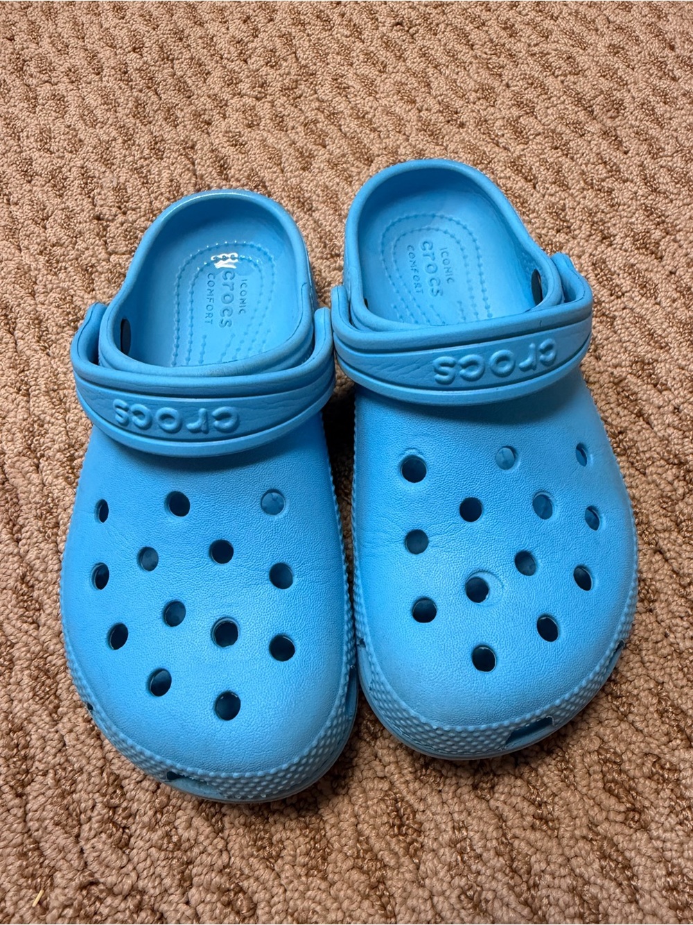 Light Blue Crocs - Size c13